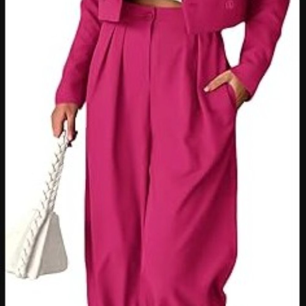Pretty Garden Rose Red 2pc Women’s Suit XL